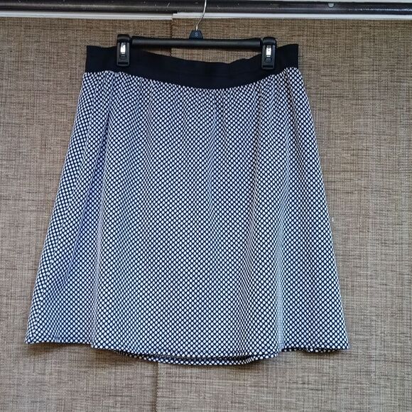 Studio 253 Black and White A-Line Skirt - Picture 3 of 4